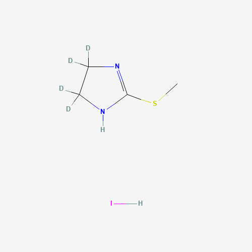 2-Methylthio-2-imidazoline-4,5-d4, Hydroiodide (CAS: 557064-36-5) - Chemical Structure and Molecular Formula 