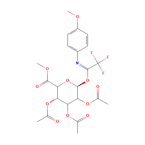 Methyl 2,3,4-Triacetyl-D-glucopyranosiduronyl 1-(N-4-Methoxyphenyl)-2,2,2-trifluoroacetimidate (CAS: 918158-52-8) - Related Chemical Product
