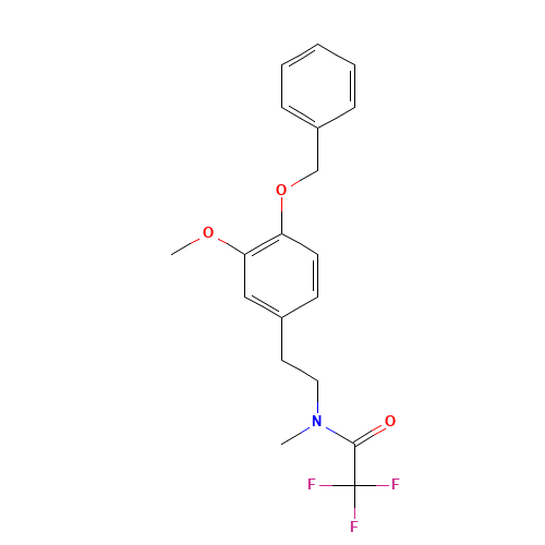 N-Methyl-N-trifluoroacetyl-4-benzyloxy-3-methoxyphenethylamine (CAS: 1076198-60-1) - Related Chemical Product