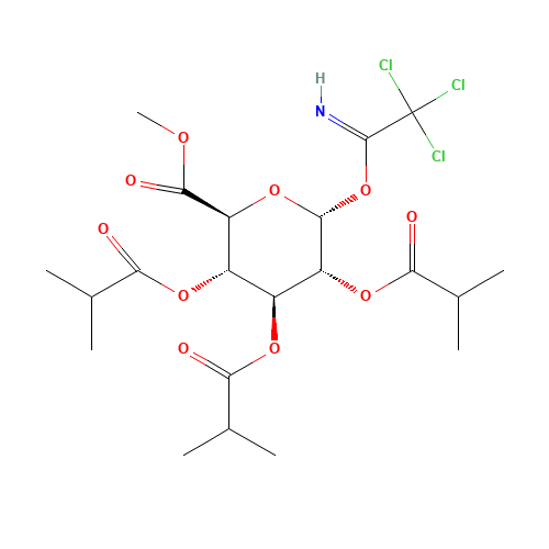 Methyl 2,3,4-Tri-O-isobutyryl-1-O-trichloroacetimidoyl-a-D-glucopyranuronate (CAS: 150607-96-8) - Related Chemical Product