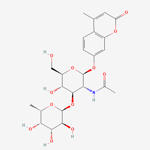 4-Methylumbelliferyl 2-Acetamido-2-deoxy-3-O-(a-L-fucopyranosyl)-b-D-glucopyranoside (CAS: 383160-12-1) - Related Chemical Product