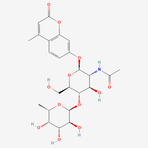 4-Methylumbelliferyl 2-Acetamido-2-deoxy-4-O-(a-L-fucopyranosyl)-b-D-glucopyranoside (CAS: 383160-13-2) - Related Chemical Product