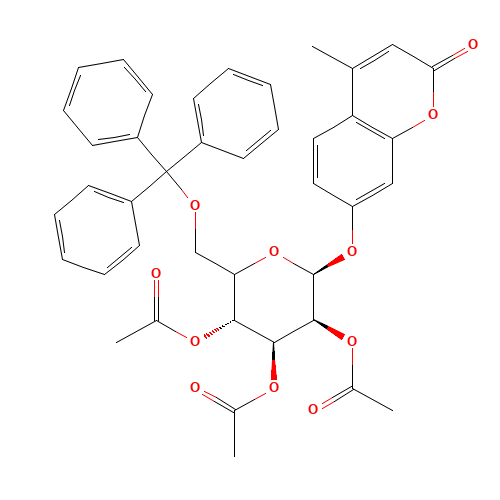 4'-Methylumbelliferyl 2,3,4,-Tri-O-acetyl-6-O-trityl-b-D-glucopyranoside (CAS: 937018-35-4) - Related Chemical Product