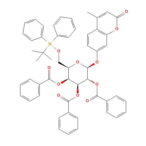 4-Methylumbelliferyl 2,3,4-Tri-O-benzoyl-6-O-(tert-butyldiphenylsilyl)-b-D-galactopyranoside (CAS: 920975-58-2) - Related Chemical Product