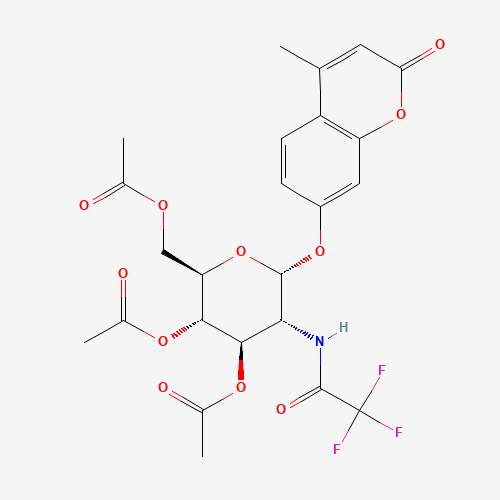 4-Methylumbelliferyl 2-Trifluoroacetyl-3,4,6-O-triacetyl-2-deoxy-a-D-glucopyranoside (CAS: 137686-92-1) - Related Chemical Product