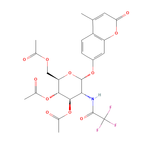 4-Methylumbelliferyl 2-Trifluoroacetyl-3,4,6-O-triacetyl-2-deoxy-a-D-glucopyranoside (CAS: 137686-92-1) - Related Chemical Product