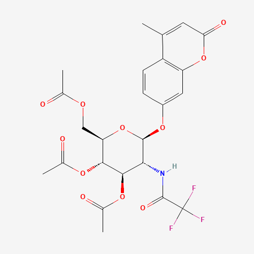 4-Methylumbelliferyl 2-Trifluoroacetyl-3,4,6-O-triacetyl-2-deoxy-b-D-glucopyranoside (CAS: 137686-93-2) - Related Chemical Product