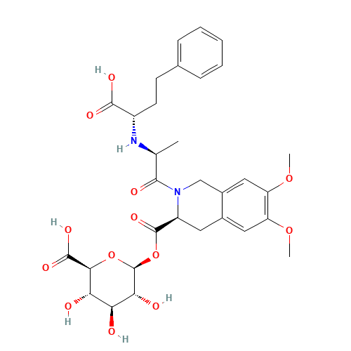 Moexiprilat Acyl-b-D-glucuronide, >65% (CAS: 1260613-88-4) - Related Chemical Product
