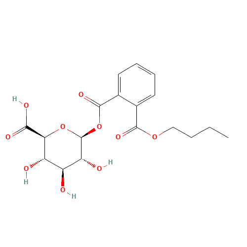 Monobutyl Phthalate Acyl-b-D-glucuronide (CAS: 85209-81-0) - Chemical Structure and Molecular Formula 