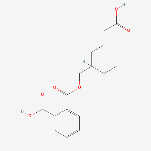 rac Mono(5-carboxy-2-ethylpentyl) Phthalate (CAS: 40809-41-4) - Chemical Structure and Molecular Formula 