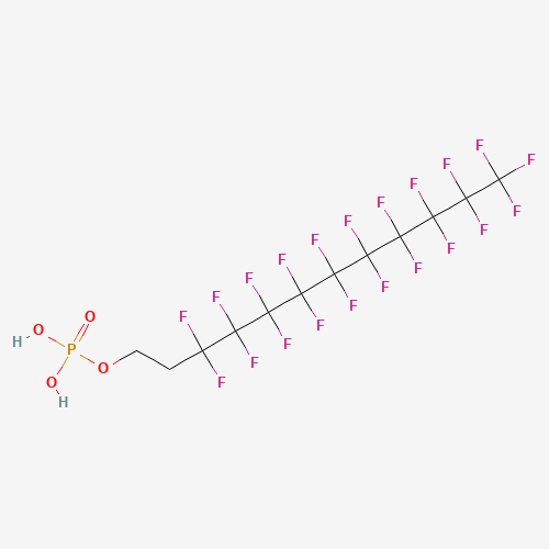 Mono[2-(perfluorodecyl)ethyl] Phosphate (CAS: 57678-05-4) - Chemical Structure and Molecular Formula 