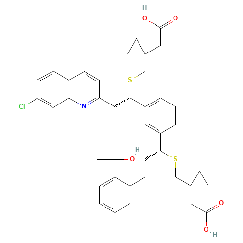 Montelukast Bis-sulfide (CAS: 1187586-61-3) - Related Chemical Product