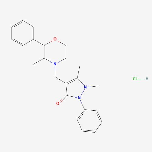 Morazone Hydrochloride (CAS: 50321-35-2) - Chemical Structure and Molecular Formula 