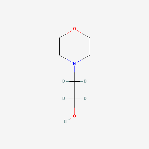 4-Morpholineethanol-d4 (CAS: 1185052-90-7) - Chemical Structure and Molecular Formula 