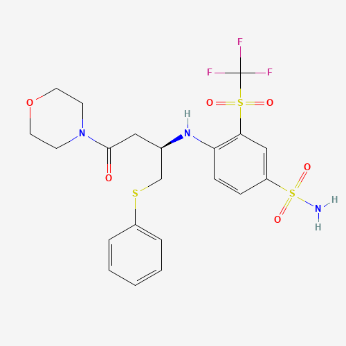 4-[[(1R)-3-(4-Morpholinyl)-3-oxo-1-[(phenylthio)methyl]propyl]amino]-3-trifluoromethylsulfonyl-benzenesulfonamide (CAS: 1027345-11-4) - Related Chemical Product