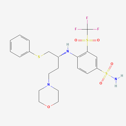 4-[[(1R)-3-(4-Morpholinyl)-1-[(phenylthio)methyl]propyl]amino]-3-trifluoromethylsulfonyl-benzenesulfonamide (CAS: 1027345-12-5) - Related Chemical Product