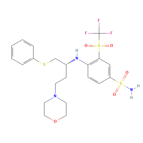4-[[(1R)-3-(4-Morpholinyl)-1-[(phenylthio)methyl]propyl]amino]-3-trifluoromethylsulfonyl-benzenesulfonamide (CAS: 1027345-12-5) - Related Chemical Product