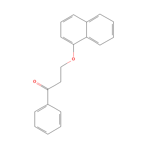 3-(1-Naphthalenyloxy)propiophenone (CAS: 41198-42-9) - Chemical Structure and Molecular Formula 