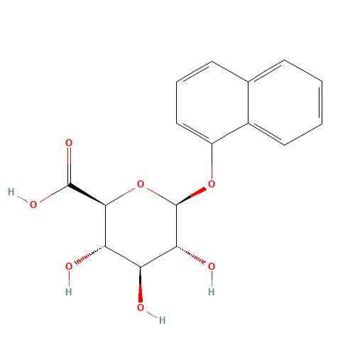 1-Naphthol b-D-Glucuronide (CAS: 17238-47-0) - Chemical Structure and Molecular Formula 