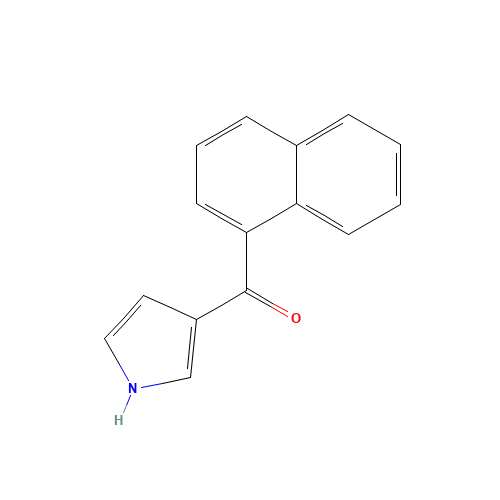 3-(1-Naphthoyl)pyrrole (CAS: 162934-76-1) - Chemical Structure and Molecular Formula 