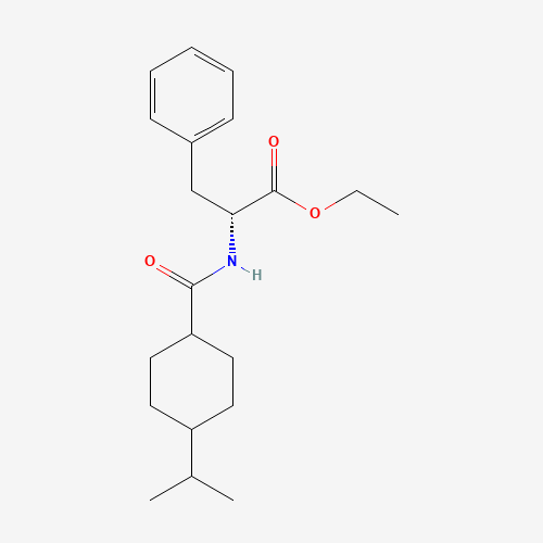 Nateglinide Ethyl Ester (CAS: 187728-85-4) - Chemical Structure and Molecular Formula 