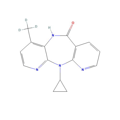 Nevirapine-d3 (CAS: 1051419-24-9) - Chemical Structure and Molecular Formula 