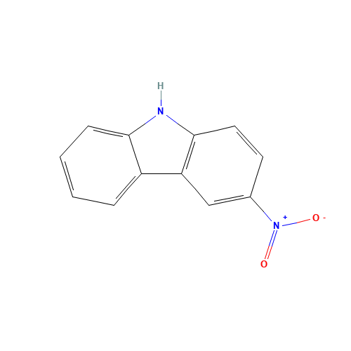 3-Nitrocarbazole (CAS: 3077-85-8) - Chemical Structure and Molecular Formula 