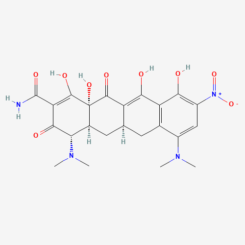 9-Nitro Minocycline (CAS: 149934-16-7) - Chemical Structure and Molecular Formula 