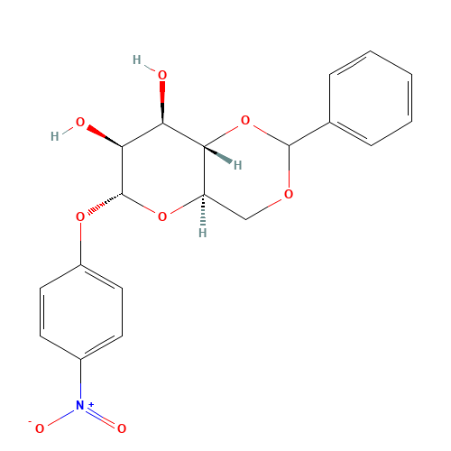 4-Nitrophenyl 4,6-O-Benzylidene-a-D-mannopyranoside (CAS: 58056-41-0) - Chemical Structure and Molecular Formula 