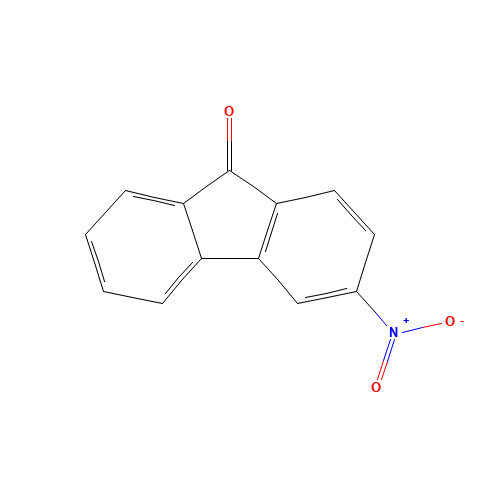 3-Nitrofluorenone (CAS: 42135-22-8) - Chemical Structure and Molecular Formula 