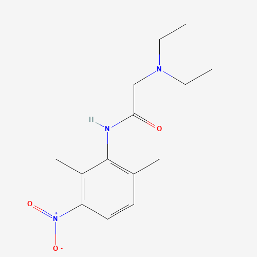 3-Nitro Lidocaine (CAS: 39942-49-9) - Chemical Structure and Molecular Formula 