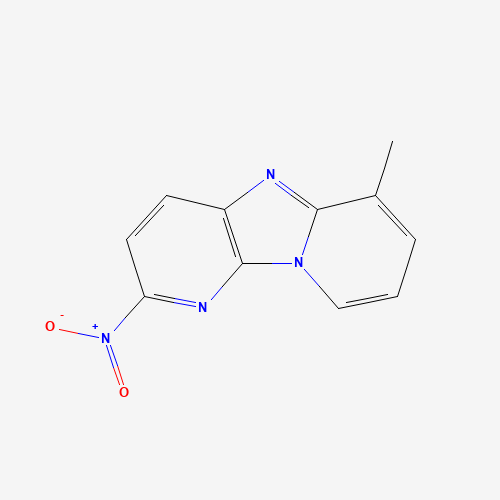2-Nitro-6-methyldipyrido[1,2-a:3',2'-d]imidazole (CAS: 83692-82-4) - Chemical Structure and Molecular Formula 