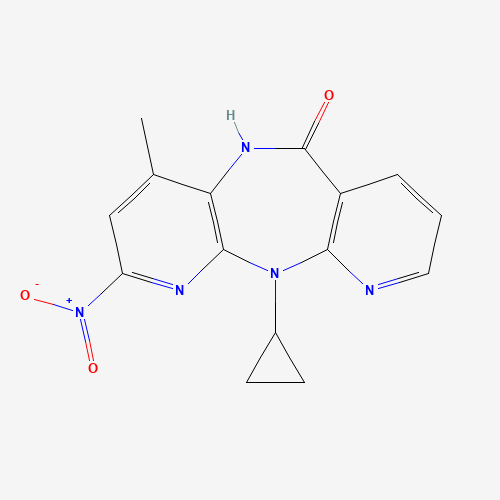 2-Nitro Nevirapine (CAS: 284686-16-4) - Chemical Structure and Molecular Formula 