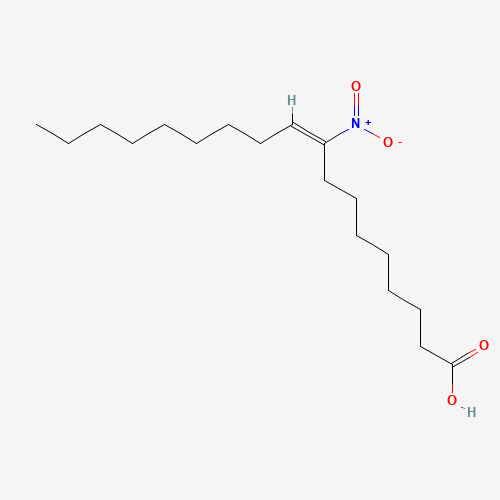 9-Nitro Oleic Acid (CAS: 875685-44-2) - Chemical Structure and Molecular Formula 
