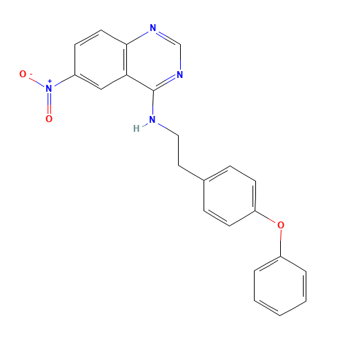 6-Nitro-4-(4-phenoxyphenylethylamino)quinazoline (CAS: 545380-35-6) - Related Chemical Product