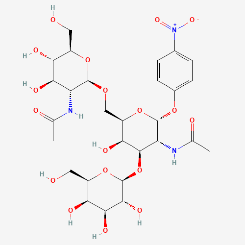 4-Nitrophenyl 2-Acetamido-6-O-(2-acetamido-2-deoxy-b-D-glucopyranosyl) -3-O-(b-D-galactopyranosyl)-2-deoxy-a-D-galactopyranoside (CAS: 139459-55-5) - Related Chemical Product