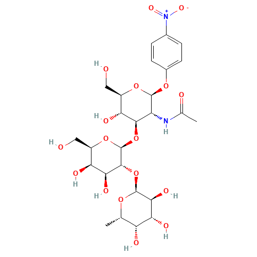 p-Nitrophenyl 2-Acetamido-2-deoxy-3-O-[2-O-a-L-fucopyranosyl)-b-D-galactopyranosyl]-b-D-glucopyranoside (CAS: 93496-53-8) - Related Chemical Product