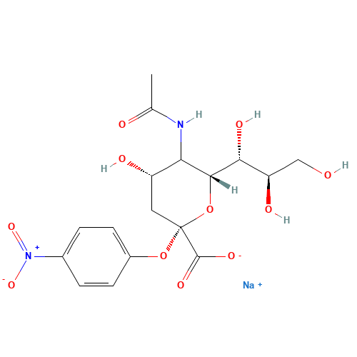 2-O-(p-Nitrophenyl)-a-D-N-acetylneuraminic Acid, Sodium Salt, X Hydrate (CAS: 123549-14-4) - Related Chemical Product
