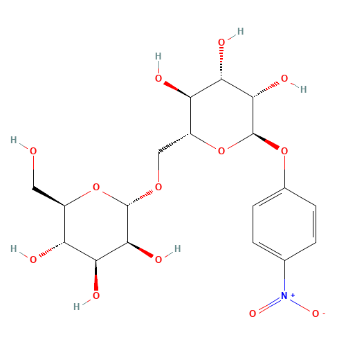 4-Nitrophenyl 6-O-(a-D-Mannopyranosyl)-a-D-mannopyranoside (CAS: 72647-96-2) - Chemical Structure and Molecular Formula 