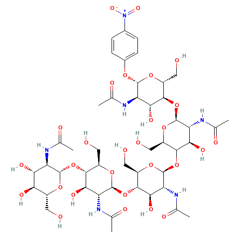 p-Nitrophenyl Penta-N-acetyl-b-chitopentaoside (CAS: 114882-45-0) - Related Chemical Product