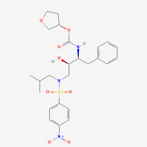 [(1S,2R)-3-[[(4-Nitrophenyl)sulfonyl](2-methylpropyl)amino]-2-hydroxy-1-phenylmethyl)propyl]carbamic Acid, (3S)-Tetrahydro-3-furanyl Ester (CAS: 160231-69-6) - Related Chemical Product