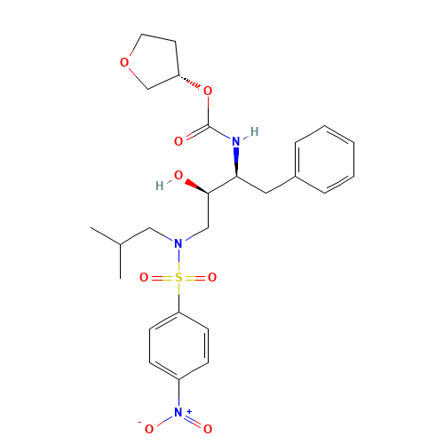 [(1S,2R)-3-[[(4-Nitrophenyl)sulfonyl](2-methylpropyl)amino]-2-hydroxy-1-phenylmethyl)propyl]carbamic Acid, (3S)-Tetrahydro-3-furanyl Ester (CAS: 160231-69-6) - Related Chemical Product