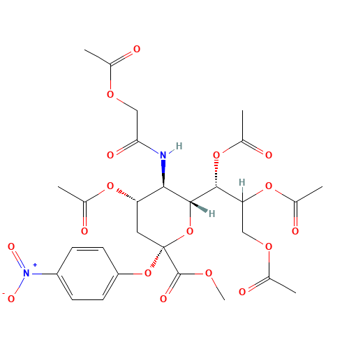 2-O-(p-Nitrophenyl)-4,7,8,9-tetra-O-acetyl-a-D-N-acetylglycolylneuraminic Acid Methyl Ester (CAS: 1000890-49-2) - Related Chemical Product