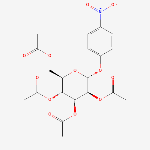 4-Nitrophenyl 2,3,4,6-tetra-O-acetyl-a-D-mannopyranoside (CAS: 13242-51-8) - Chemical Structure and Molecular Formula 