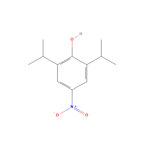 4-Nitro Propofol (CAS: 1576-14-3) - Chemical Structure and Molecular Formula 