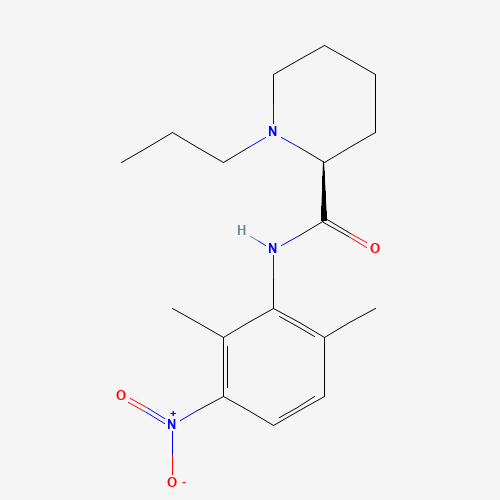 3-Nitro Ropivacaine (CAS: 247061-07-0) - Chemical Structure and Molecular Formula 