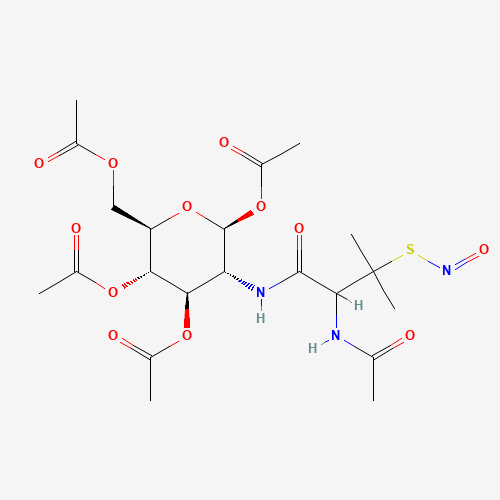 N-(S-Nitroso-N-acetyl-D,L-penicillamine)-2-amino-2-deoxy-1,3,4,6-tetra-O-acetyl-b-D-glucopyranose (CAS: 202656-49-3) - Related Chemical Product