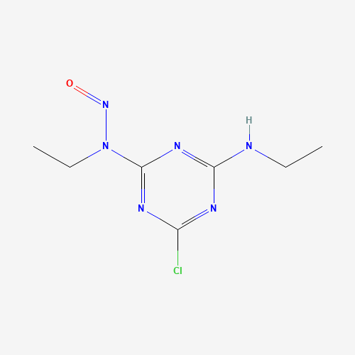 N-Nitroso Simazine (CAS: 6494-81-1) - Chemical Structure and Molecular Formula 