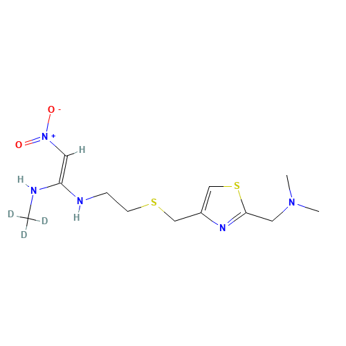 Nizatidine-d3 (CAS: 1246833-99-7) - Chemical Structure and Molecular Formula 