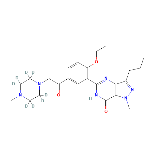 Nor-acetildenafil-d8 (CAS: 1185117-07-0) - Related Chemical Product
